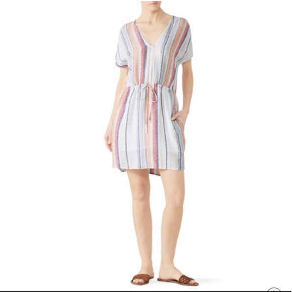 Rails Dresses & Skirts - RAILS WREN LINEN DRESS STRIPED KNEE LENGTH
